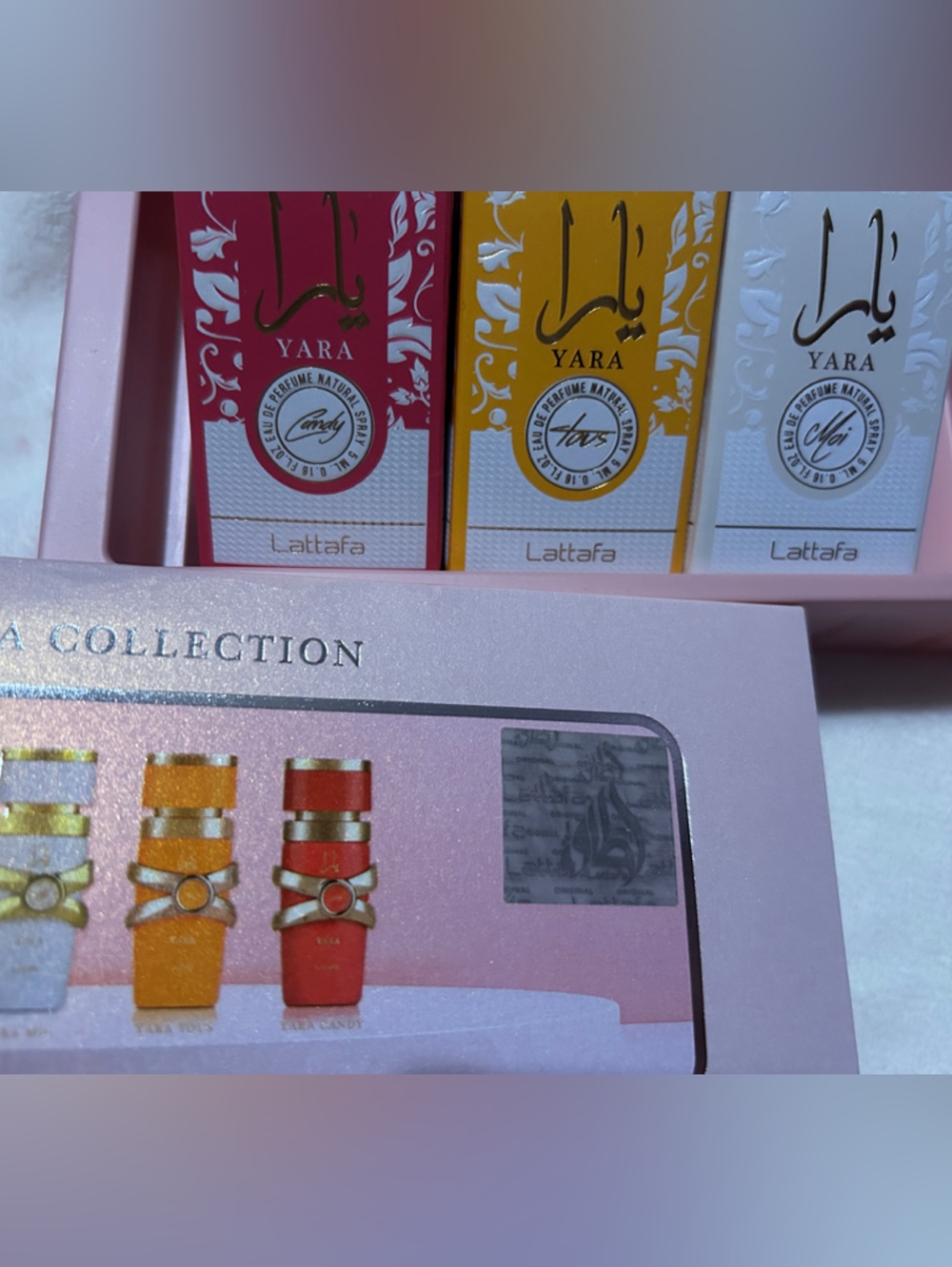 Yara Collection Fragrance Gift Set of 3 Red, Yellow, White